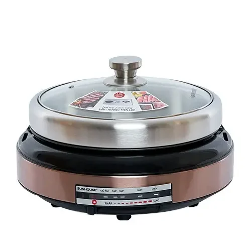Lẩu điện SUNHOUSE SHD4526 1300W lẩu nướng nhìn chính diện