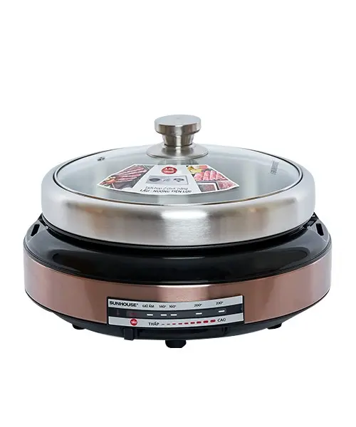 Lẩu điện SUNHOUSE SHD4526 1300W lẩu nướng nhìn chính diện