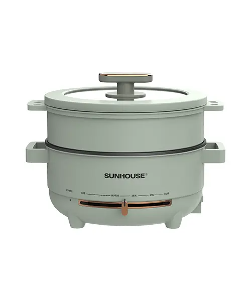 Lẩu điện SUNHOUSE SHD4540 4 lít màu xanh nhạt nhìn chính diện