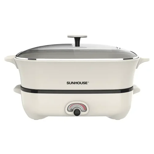 Lẩu điện SUNHOUSE SHD4560 6 lít kèm nắp kính