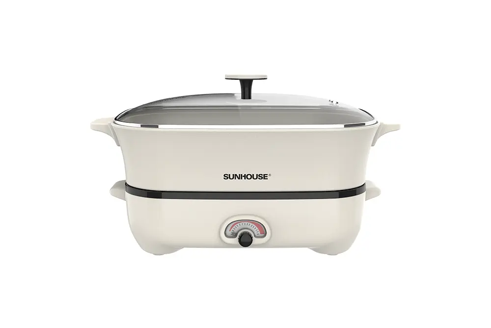 Lẩu điện SUNHOUSE SHD4560 6 lít kèm nắp kính