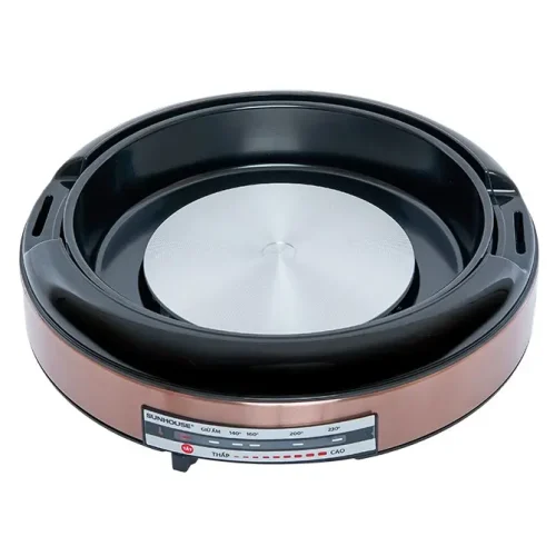 Lẩu nướng điện SUNHOUSE SHD4526 1300W với khay nướng tròn tháo rời