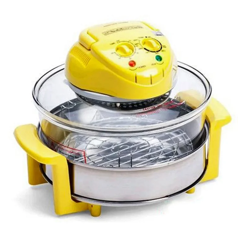 Lò nướng Khaluck KL-658H thủy tinh màu vàng, góc trước bên phải