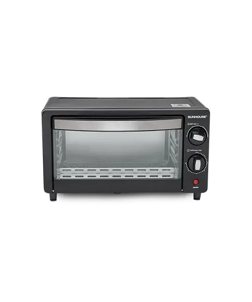 Mặt trước lò nướng SUNHOUSE SHD4206 10 lít màu đen