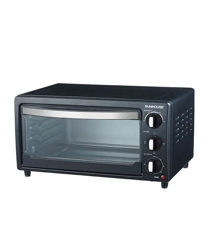Lò nướng SUNHOUSE SHD4216 màu đen 16 lít nhìn chính diện chếch phải