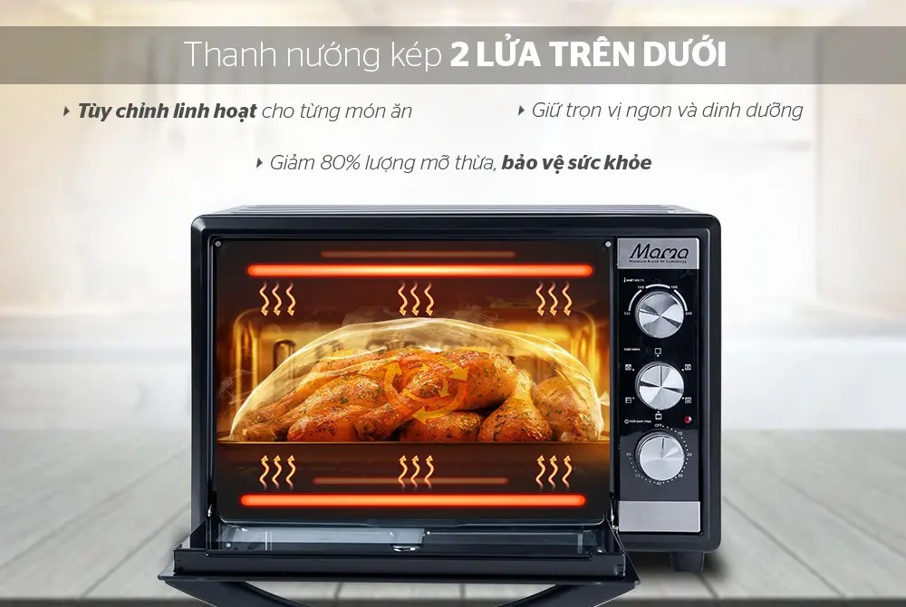 Lò nướng SUNHOUSE SHD4240 - 1550W, 40 lít - Ảnh 6