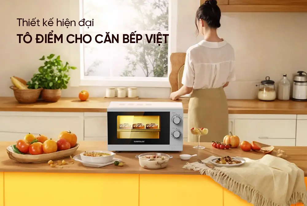 Lò vi sóng SUNHOUSE SHD4819 - 1200W, 20 lít - Ảnh 8