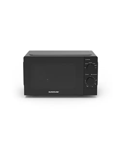 Lò vi sóng SUNHOUSE SHD4821 700W 20 lít màu đen nhìn từ phía trước