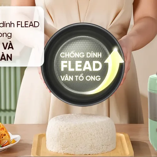 Lòng nồi chống dính FLEAD của nồi cơm điện SUNHOUSE SHD8221