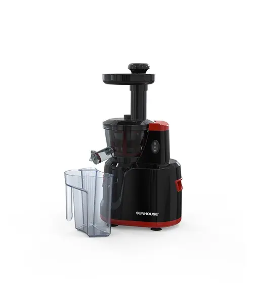Máy ép trái cây SUNHOUSE SHD5502 màu đen đỏ kèm cốc chứa