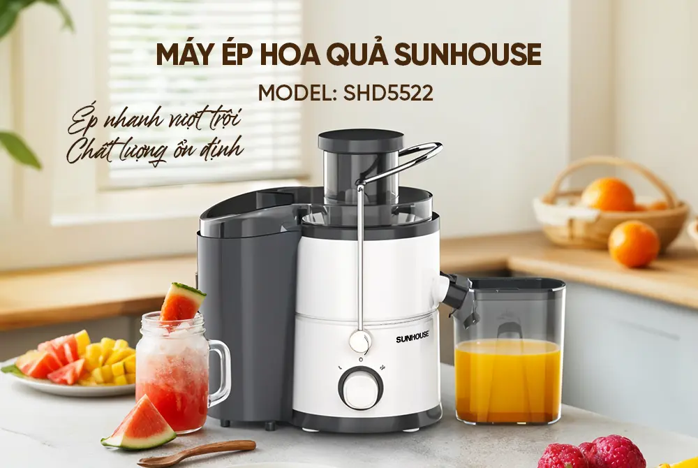 Máy ép trái cây SUNHOUSE SHD5522 - 600W - Ảnh 7