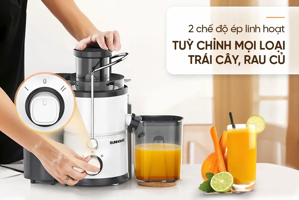 Máy ép trái cây SUNHOUSE SHD5522 - 600W - Ảnh 10
