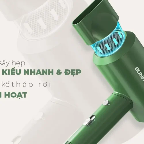 Máy sấy tóc SUNHOUSE SHD2315B 2000W đầu sấy hẹp tạo kiểu