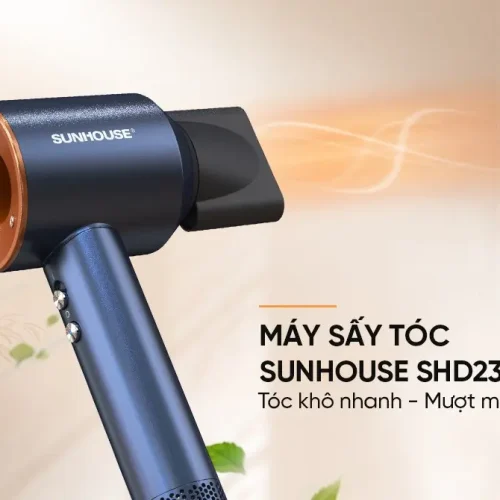Máy sấy tóc SUNHOUSE SHD2321 1500W góc nghiêng phía trước