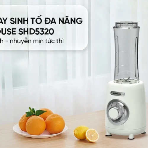 Máy xay sinh tố đa năng SUNHOUSE SHD5320 300W với cối xay trong suốt