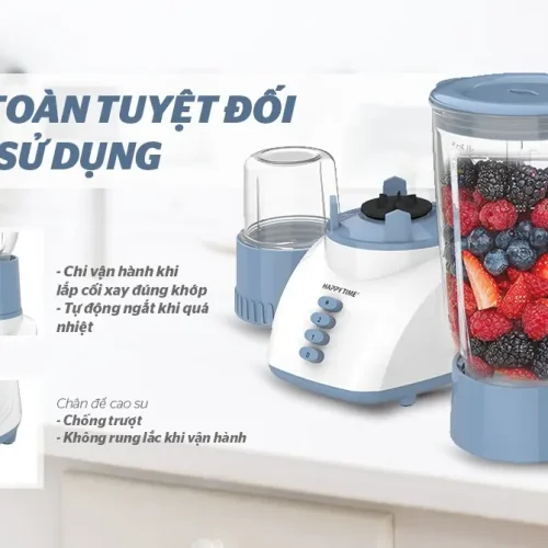 Tính năng an toàn và chân đế chống trượt của máy xay sinh tố SUNHOUSE HTD5113G