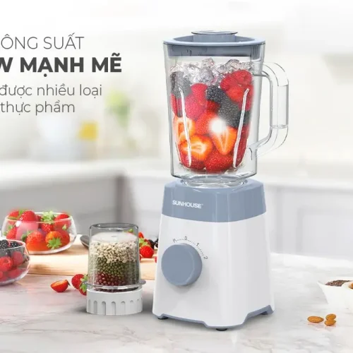 Máy xay sinh tố SUNHOUSE SHD5117MT công suất 450W kèm cối xay nhỏ