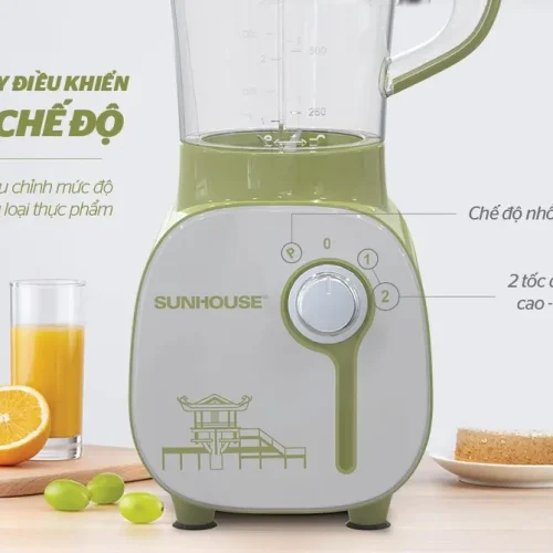 Núm điều khiển 3 chế độ của máy xay sinh tố SUNHOUSE SHD5312G màu xanh lá
