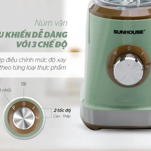 Núm điều khiển 3 chế độ của máy xay sinh tố SUNHOUSE SHD5315G