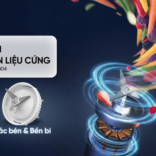 Lưỡi dao inox 304 của máy xay sinh tố SUNHOUSE SHD5318 xử lý nguyên liệu cứng