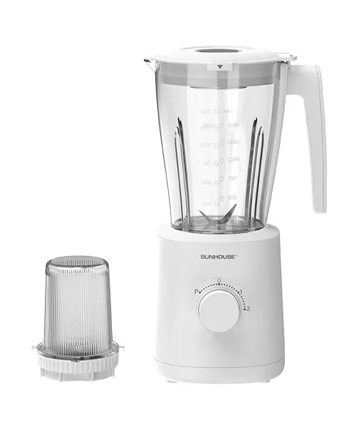 Máy xay sinh tố SUNHOUSE SHD5318 màu trắng kèm cối xay nhỏ