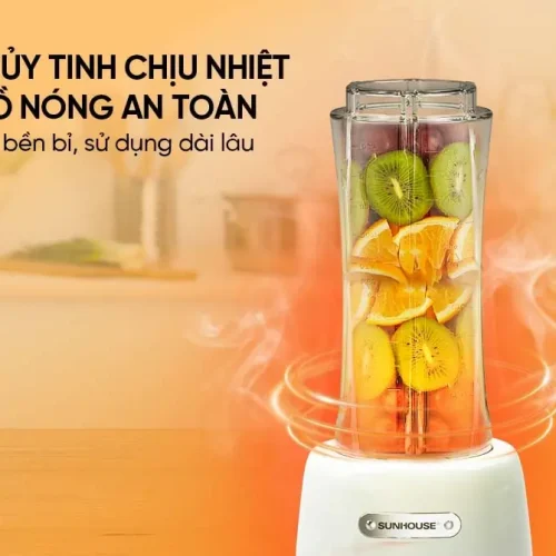 Cối thủy tinh chịu nhiệt của máy xay sinh tố SUNHOUSE SHD5320