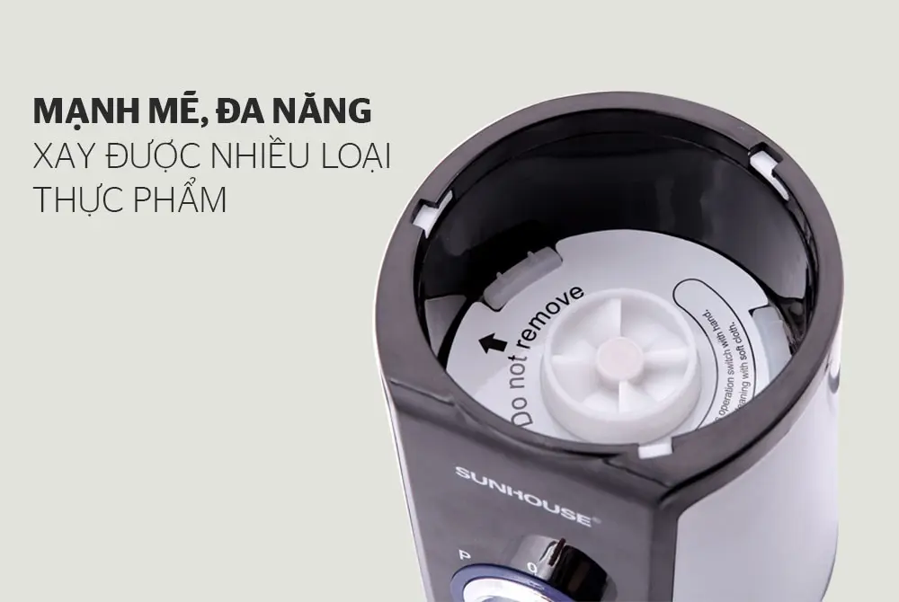 Máy xay sinh tố SUNHOUSE SHD5322B - 220W, Đa năng, 3 cối - Ảnh 8