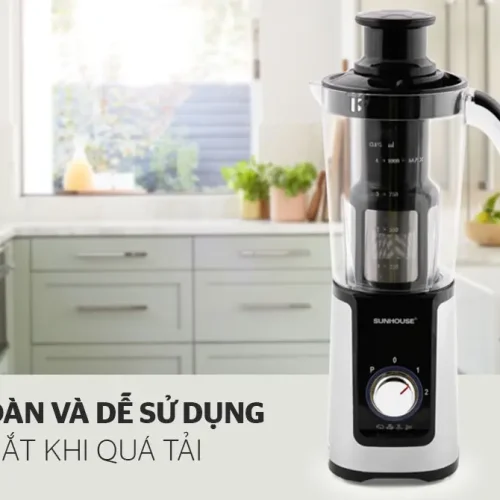 Máy xay sinh tố SUNHOUSE SHD5322B với tính năng tự ngắt khi quá tải