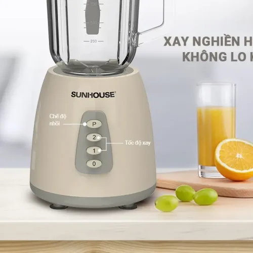 Máy xay sinh tố SUNHOUSE SHD5331 với bảng điều khiển 2 tốc độ và chế độ nhồi