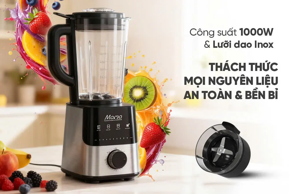 Máy xay sinh tố SUNHOUSE SHD5354 - 1000W, Đa năng, Cảm ứng - Ảnh 9