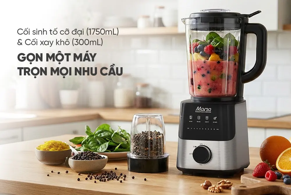 Máy xay sinh tố SUNHOUSE SHD5354 - 1000W, Đa năng, Cảm ứng - Ảnh 10