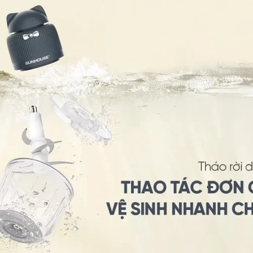 Máy xay thịt SUNHOUSE SHD5401 với các bộ phận tháo rời dễ vệ sinh