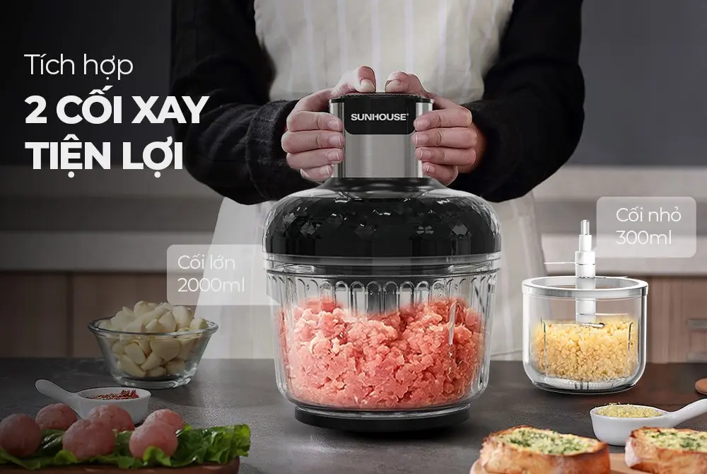 Máy xay thịt SUNHOUSE SHD5412 - 300W - Ảnh 5