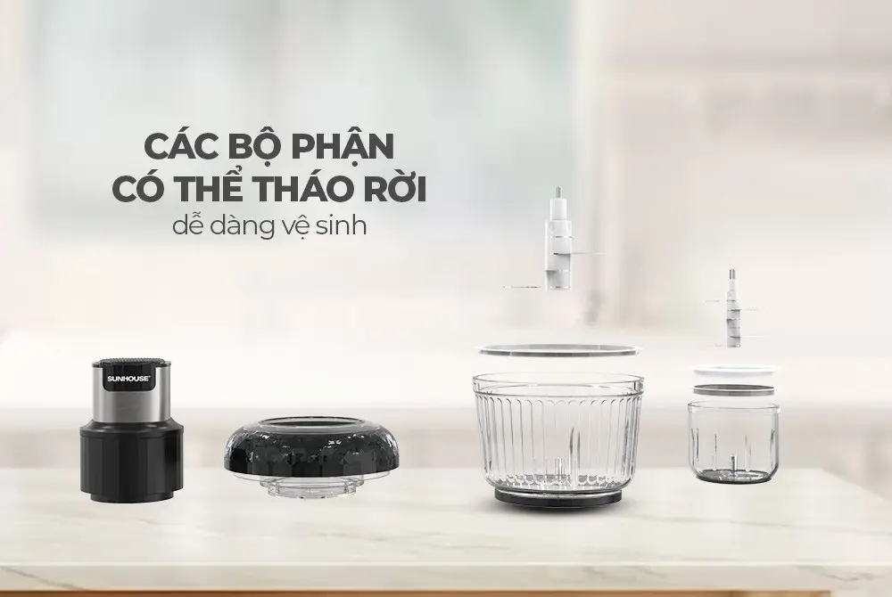 Máy xay thịt SUNHOUSE SHD5412 - 300W - Ảnh 9