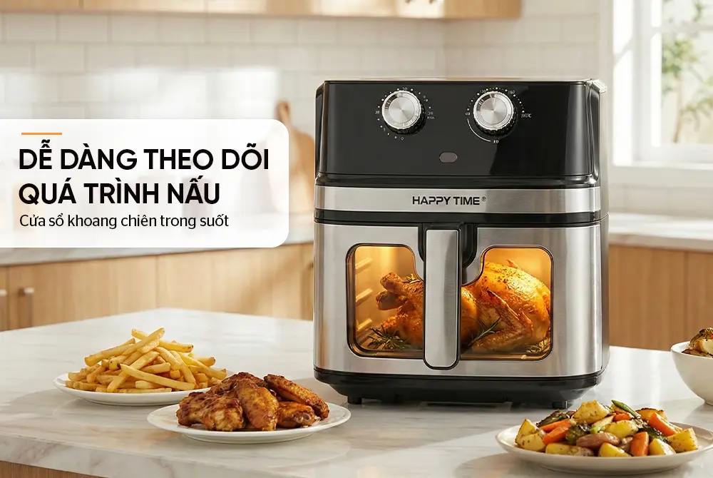Nồi chiên không dầu SUNHOUSE HTD4031 - 1700W, 8 lít - Ảnh 10
