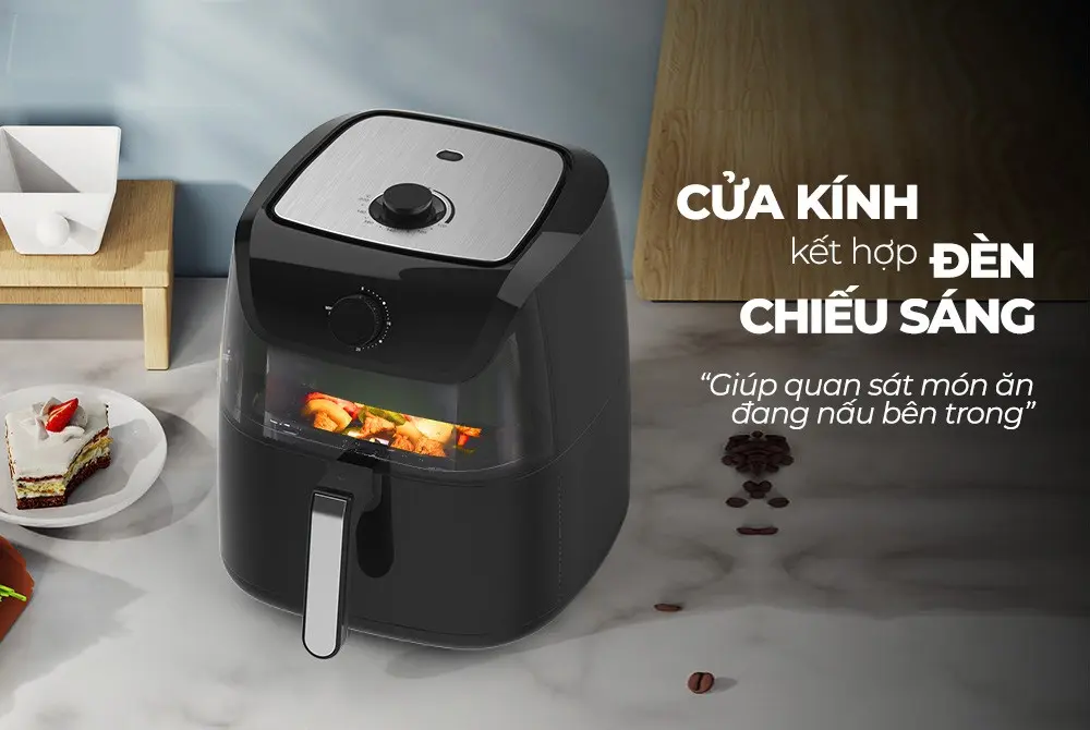 Nồi chiên không dầu SUNHOUSE SHD4028 - 1700W, 6 lít - Ảnh 5