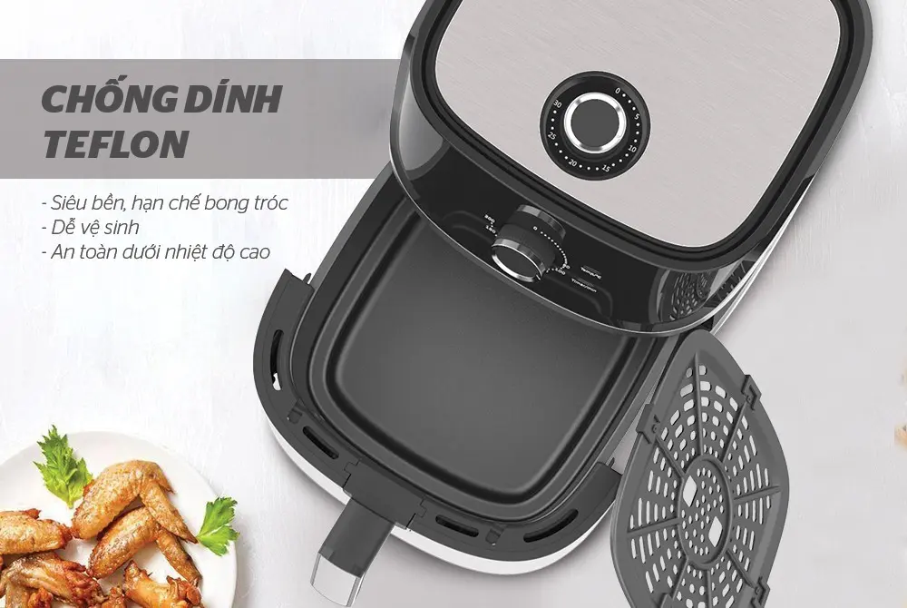 Nồi chiên không dầu SUNHOUSE SHD4056VM - 1700W, 6 lít - Ảnh 9