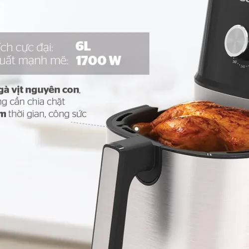 Nồi chiên không dầu SUNHOUSE SHD4056VM dung tích 6 lít công suất 1700W