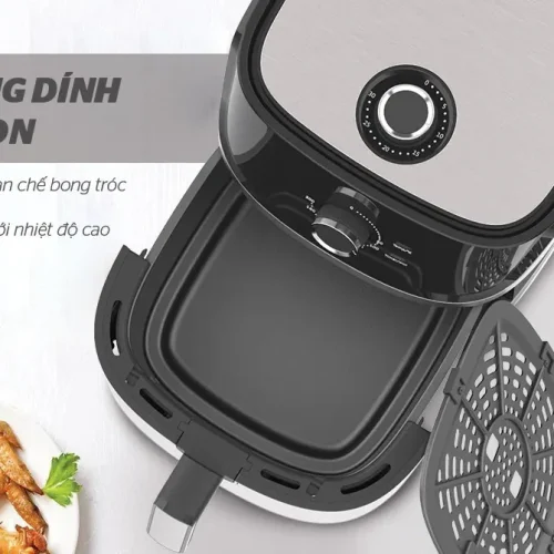 Lòng nồi chống dính của nồi chiên không dầu SUNHOUSE SHD4056VM