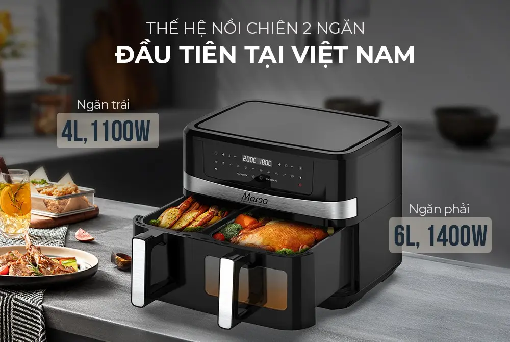 Nồi chiên không dầu SUNHOUSE SHD4098 - 2500W, 10 lít, Cảm ứng - Ảnh 7