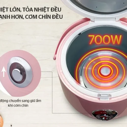Mâm nhiệt 700W của nồi cơm điện HAPPY TIME HTD8521P 1.8 lít