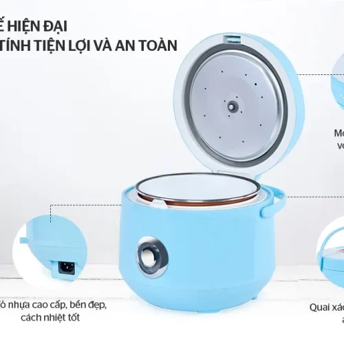 Thiết kế nắp mở và quai xách nồi cơm điện HAPPY TIME HTD8522G