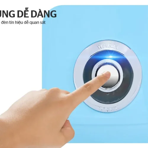 Cận cảnh nút gạt điều khiển và đèn báo của nồi cơm điện HAPPY TIME HTD8522G 500W 1.2 lít