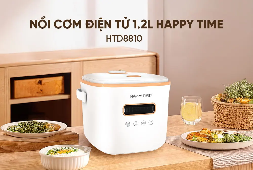 Nồi cơm điện HAPPY TIME HTD8810 - 500W, 1.2 lít, Cảm ứng - Ảnh 8