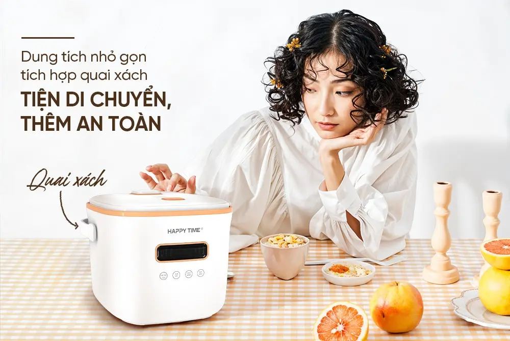 Nồi cơm điện HAPPY TIME HTD8810 - 500W, 1.2 lít, Cảm ứng - Ảnh 9
