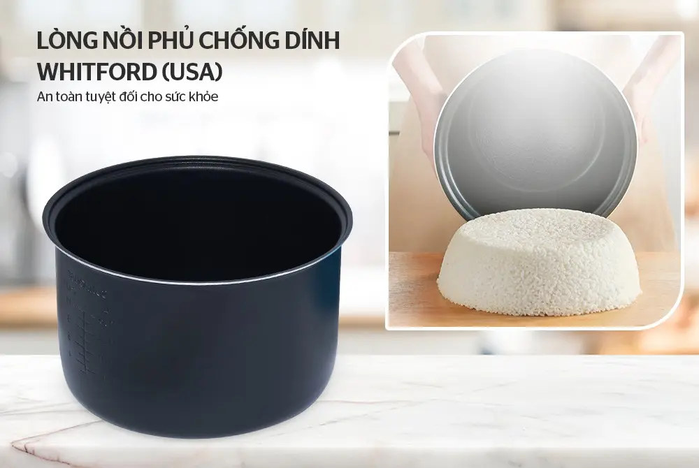 Nồi cơm điện SUNHOUSE SH830 - 900W, 2.8 lít - Ảnh 5