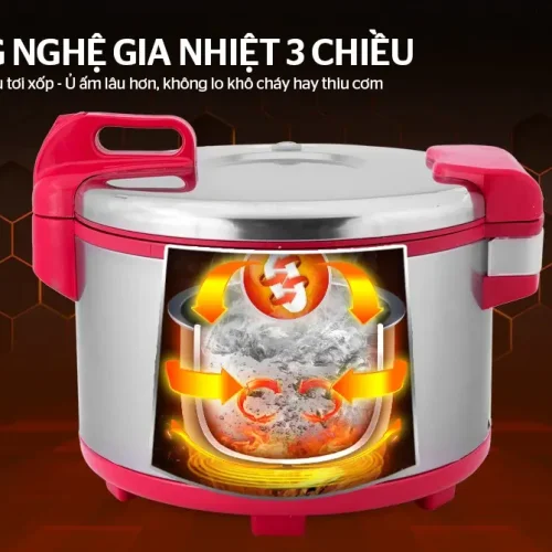 Công nghệ gia nhiệt 3 chiều trên nồi cơm điện SUNHOUSE SH866