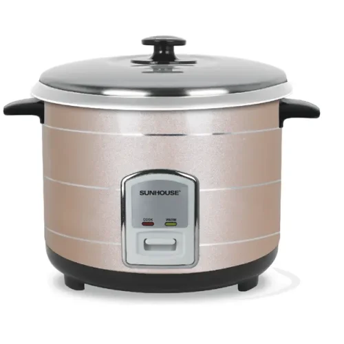 Nồi cơm điện SUNHOUSE SHD8105 1.2 lít màu hồng bạc nhìn chính diện