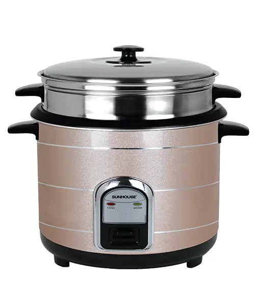 Nồi cơm điện SUNHOUSE SHD8125 1.8 lít kèm xửng hấp nhìn chính diện