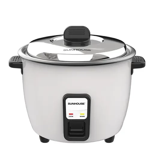 Mặt trước nồi cơm điện SUNHOUSE SHD8132 1.8 lít kèm bảng điều khiển Cook Warm